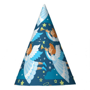 Christmas Paraphernalia Postcard Illustration Party Hat