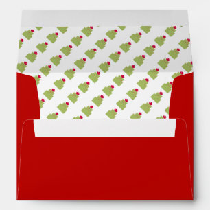 Christmas Parcel With Red Bow Envelopes