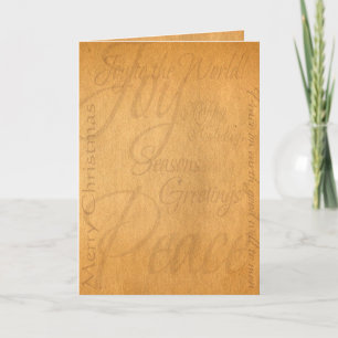 Christmas Parchment Card