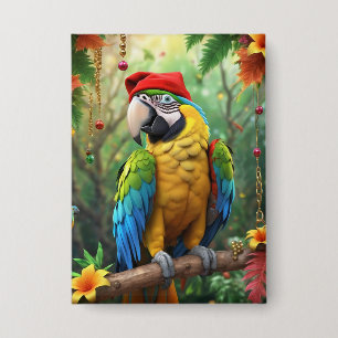 Christmas Parrot As Santa Claus-76349