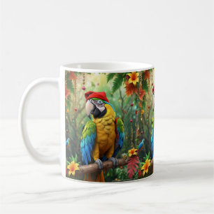 Christmas Parrot As Santa Claus-76349 Coffee Mug