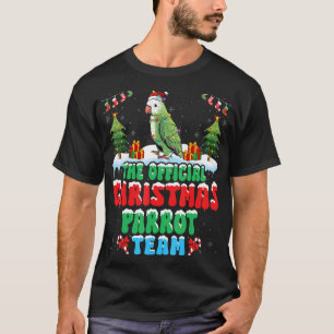 Christmas Parrot Team - Parrot Wearing Santa Hat X T-Shirt