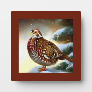 Christmas Partridge 1 Plaque