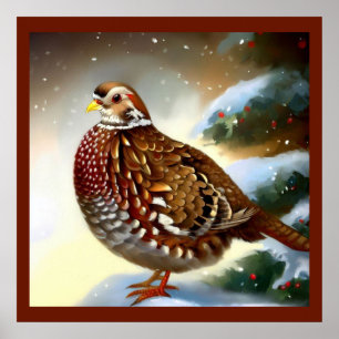 Christmas Partridge 1 Poster