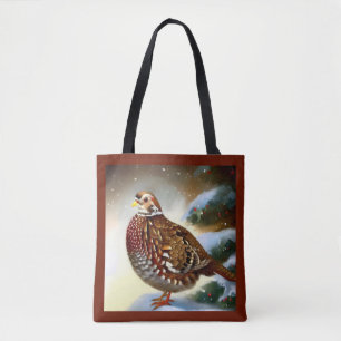 Christmas Partridge 1 Tote Bag