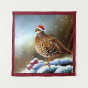 Christmas Partridge 2 Tapestry