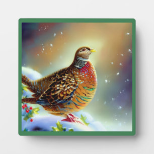 Christmas Partridge 3 Plaque