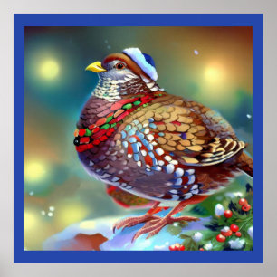 Christmas Partridge 4 Poster