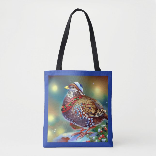 Christmas Partridge 4 Tote Bag (Front)