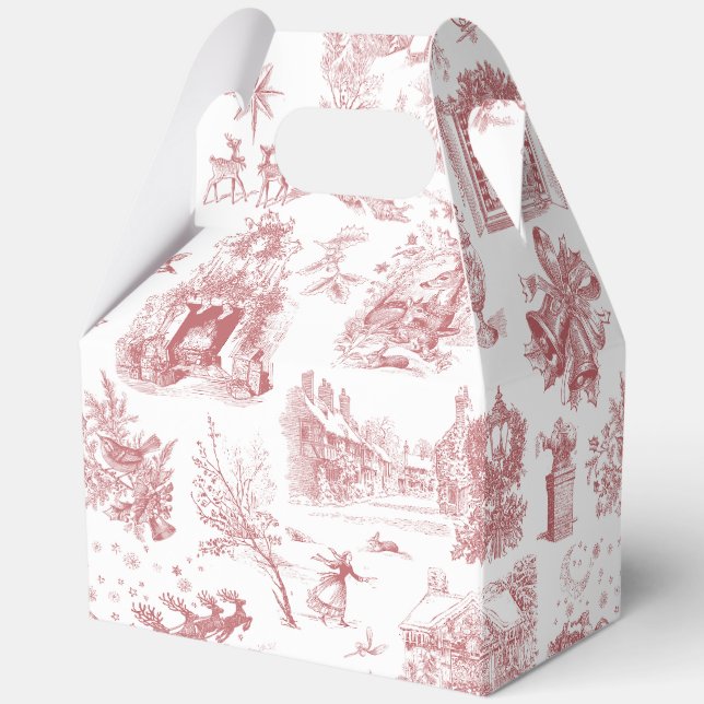 Christmas Party Chinoiserie Favour Box (Back)