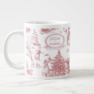 Christmas Party Chinoiserie Large Coffee Mug