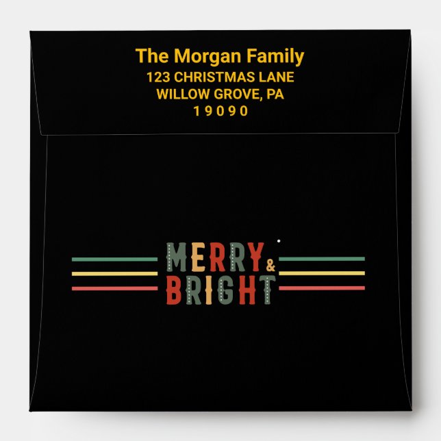 Christmas Party Christmas Baby "My 1st Christmas" Envelope (Back (Top Flap))