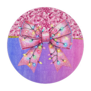 Christmas Party Drip Bling Festive Merry Xmas Ligh Cutting Board