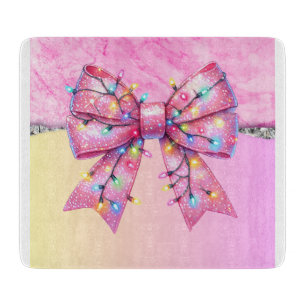 Christmas Party Drip Bling Festive Merry Xmas Ligh Cutting Board