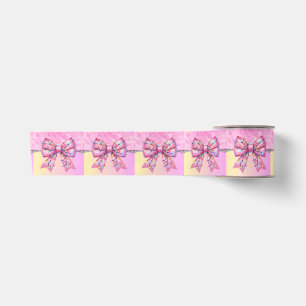 Christmas Party Drip Bling Festive Merry Xmas Ligh Satin Ribbon