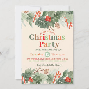 Christmas Party Festive Invitation