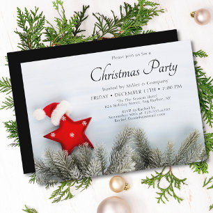 Christmas Party Festive Modern Corporate Holiday Invitation