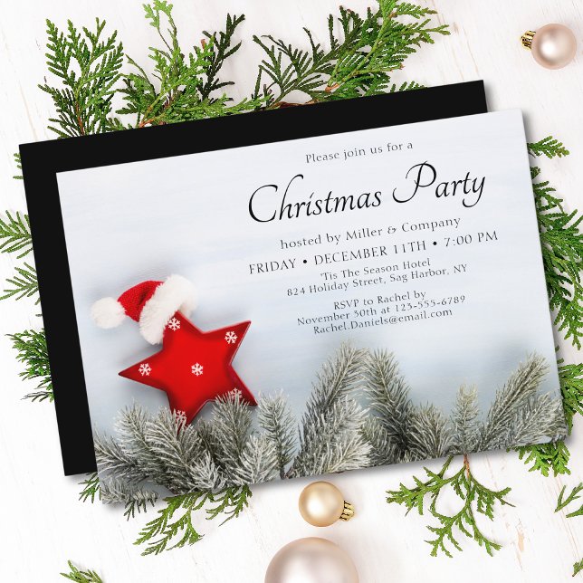 Christmas Party Festive Modern Corporate Holiday Invitation (Creator Uploaded)