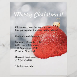 Christmas Party Flyer Invitation