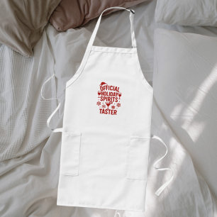 Christmas party funny party spirits taster long apron