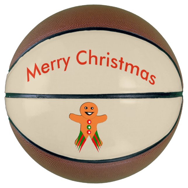 Christmas Party Gingerbread Man Basketballs (Front)