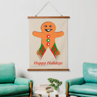 Christmas Party Gingerbread Man Custom Message
