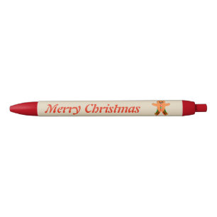Christmas Party Gingerbread Man Custom Pen