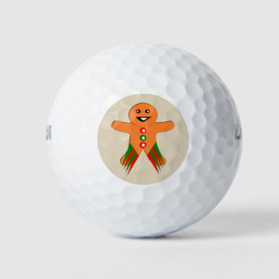 Christmas Party Gingerbread Man Golf Ball