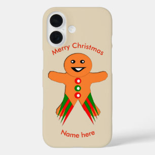Christmas Party Gingerbread Man iPhone Case