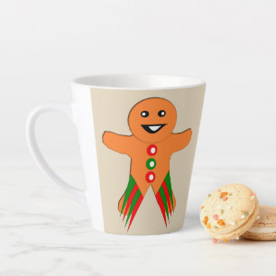 Christmas Party Gingerbread Man Latte Mug