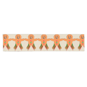 Christmas Party Gingerbread Man Table Runner