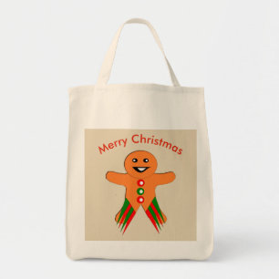 Christmas Party Gingerbread Man Tote Bag