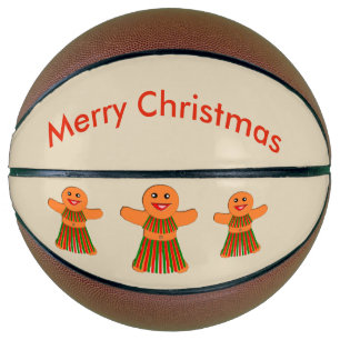Christmas Party Gingerbread Woman Basketball