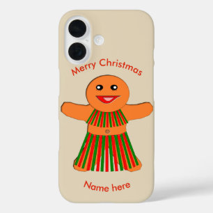 Christmas Party Gingerbread Woman iPhone 16 Case