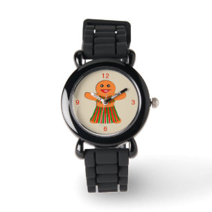 Christmas Party Gingerbread Woman Kids Watch