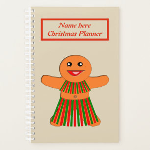 Christmas Party Gingerbread Woman Planner