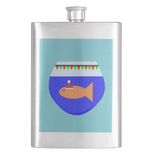 Christmas Party Goldfish Flasks