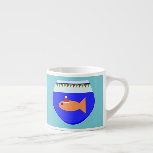Christmas Party Goldfish Mug (Right)