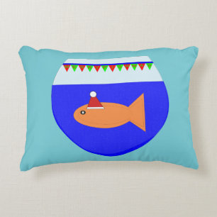 Christmas Party Goldfish Pillow