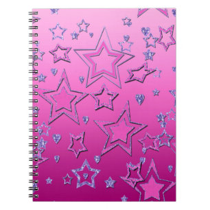 Christmas party gradient glitter shine confetti st notebook