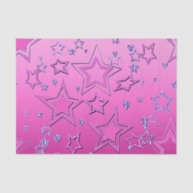 Christmas party gradient glitter shine confetti st tissue paper (Front)