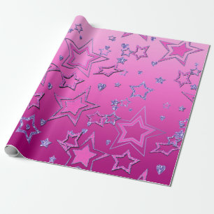 Christmas party gradient glitter shine confetti st wrapping paper