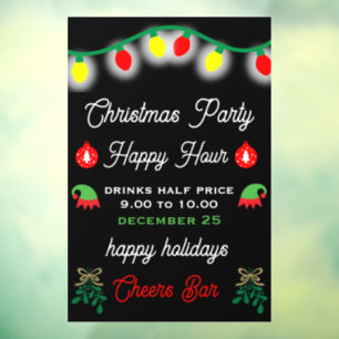 Christmas Party Happy Hour Promotion