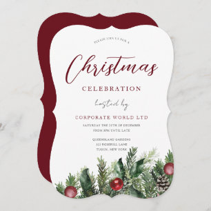 Christmas Party Holiday Celebration Invitation