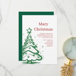 Christmas party holiday invitations