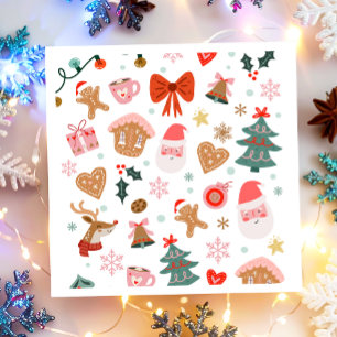 Christmas Party Holidays Baby Shower Birthday Napkin