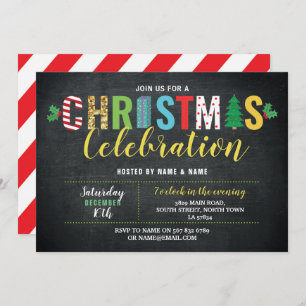 Christmas Party Holidays Celebration Festive Fun Invitation