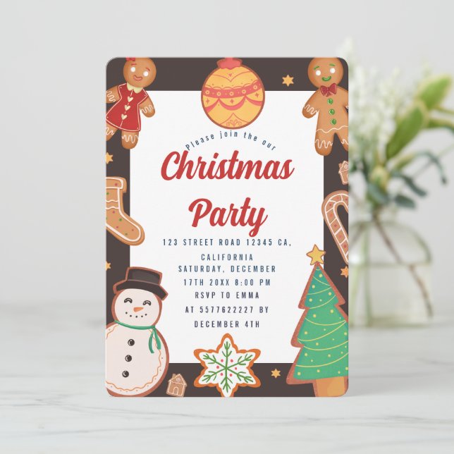 Christmas Party Invitation (Standing Front)