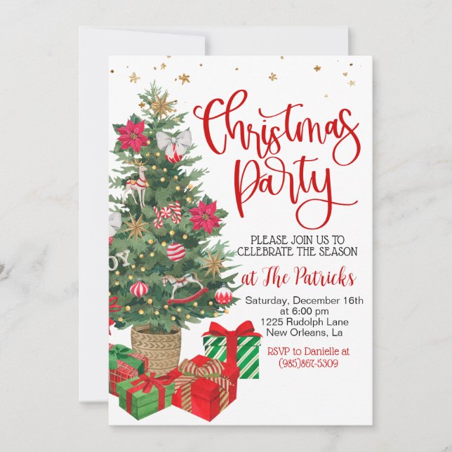 Christmas Party  Invitation (Front)