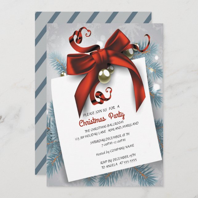 Christmas Party Invitation (Front/Back)